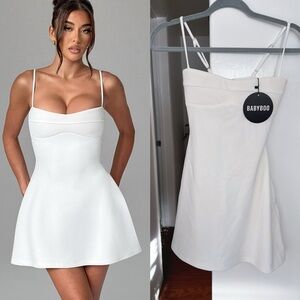 BABYBOO DAKOTA MINI DRESS - IVORY XS
